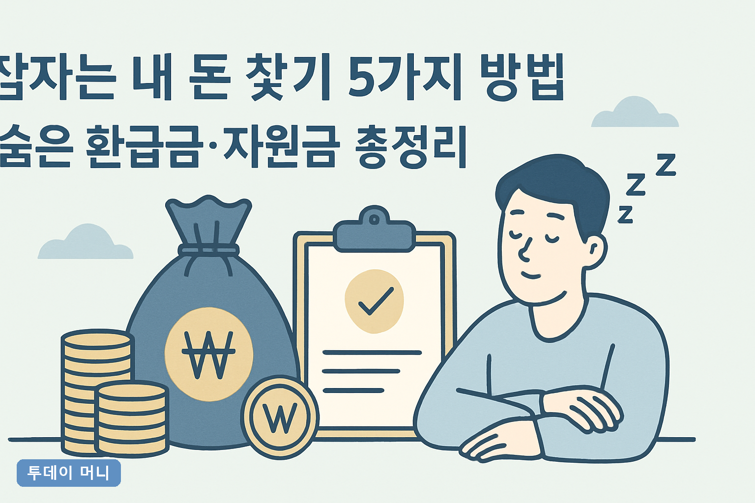 잠자는 내 돈 찾기 5가지 방법 | 숨은 환급금·지원금 총정리