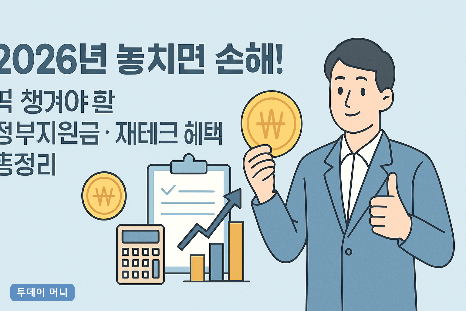 2026년 놓치면 손해! 꼭 챙겨야 할 정부지원금·재테크 혜택 총정리
